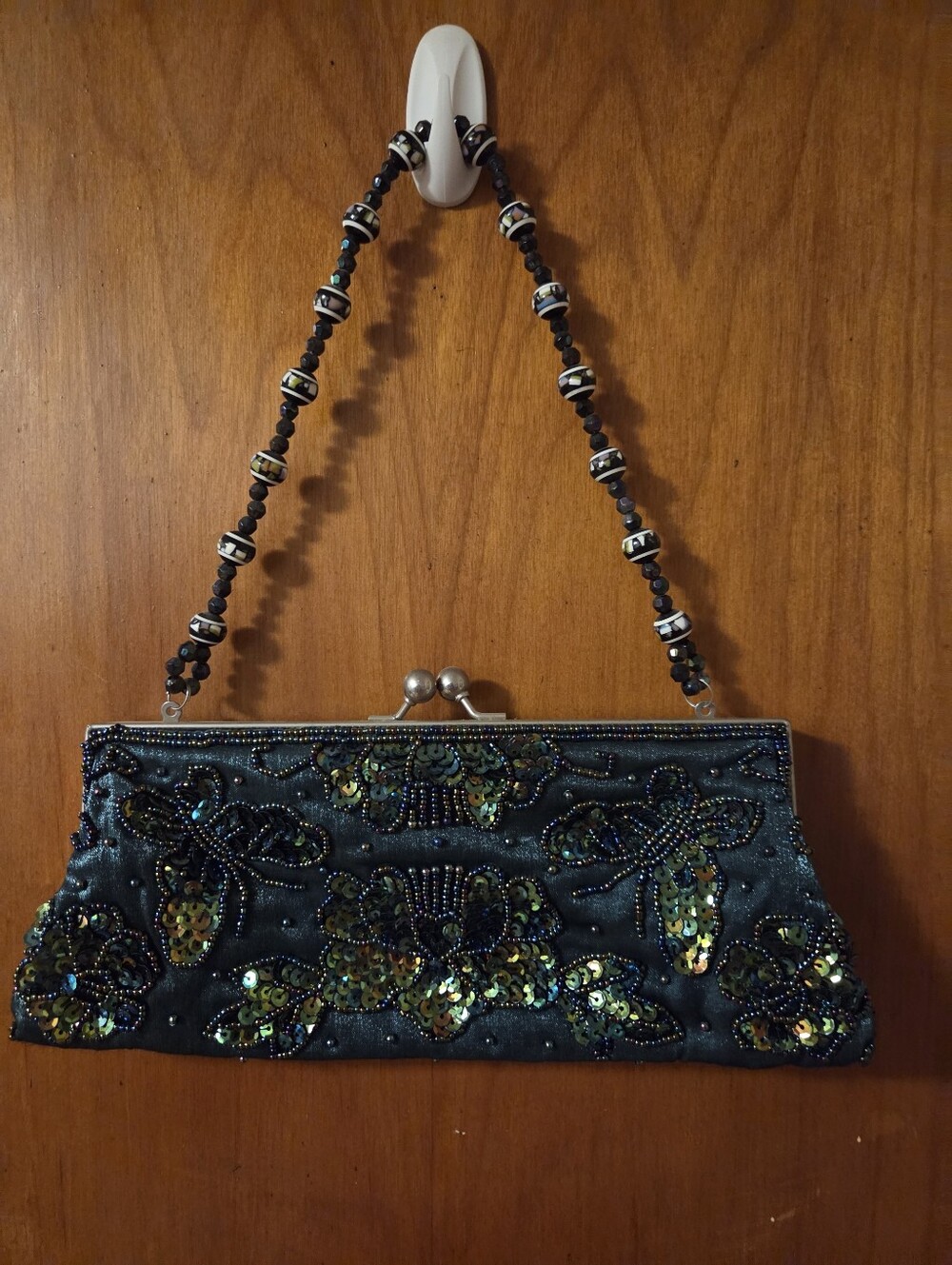 APT. 9 Evening Clutch - Black/Green